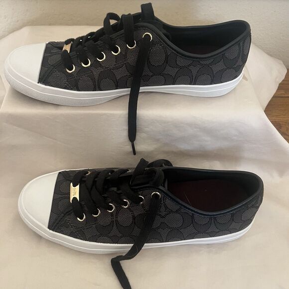 Coach Black and White Athletic Shoes - Picture 3 of 6